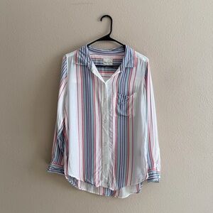 American Eagle Colorful Striped Button Down